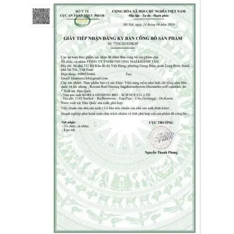 [CHÍNH HÃNG] Viên Đạm Hồng Sâm Linh Chi Nhung Hươu 60 viên Bio Hàn Quốc (1hộp) 795505