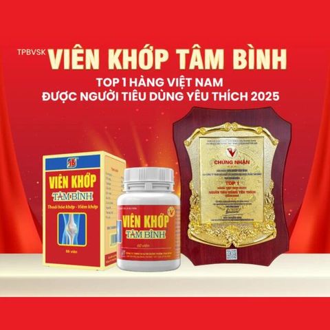 Viên uống giảm thoái hóa khớp viêm khớp Tâm Bình (60 viên)