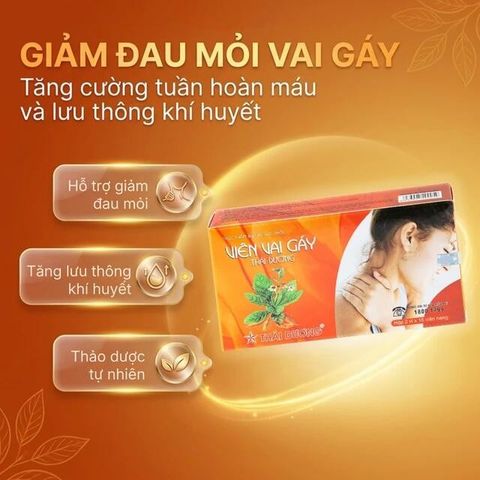 Giúp tăng lưu thông khí huyết Viên Vai Gáy Thái Dương (2 vỉ x 15 viên)