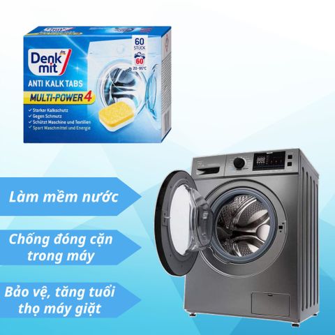 Viên Tẩy Lồng Máy Giặt Denkmit Nội Địa Đức Khử Mùi Hôi Cặn Bẩn Lâu Ngày Sạch Lồng Giặt An Toàn Cho Sợi Vải