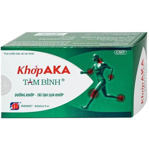 Viên uống dưỡng khớp, tái tạo sụn khớp AKA Tâm Bình (5 vỉ x 12 viên)