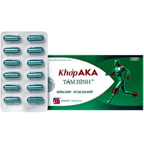 Viên uống dưỡng khớp, tái tạo sụn khớp AKA Tâm Bình (5 vỉ x 12 viên)