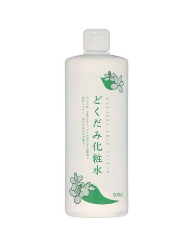 Lotion Hỗ Trợ Cải Thiện Mụn Chiết Xuất Rau Diếp Cá Dokudami - Dưỡng Ẩm, Giảm Nhờn, Se Khít Lỗ Chân Lông 500ml Nhật Bản