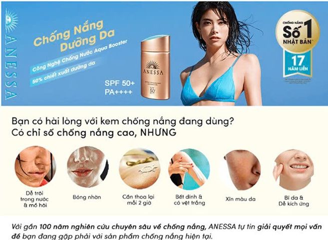 Kem Chống Nắng Anessa Shiseido SPF50+ 60ml Nhật Bản – Bảo Vệ Da Trước Tia UV, Hỗ Trợ Chăm Sóc Da