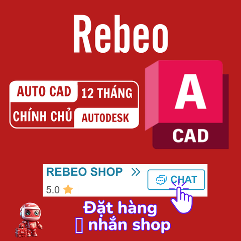Cài AutoCad Giá Rẻ, Nâng Chính Chủ 12 Tháng Ổn Định tại REBEO Shop