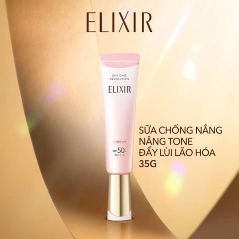 Sữa Chống Nắng Nâng Tông Elixir Daycare Revolution Tone Up SP+ aa SPF50+ Nhật Bản