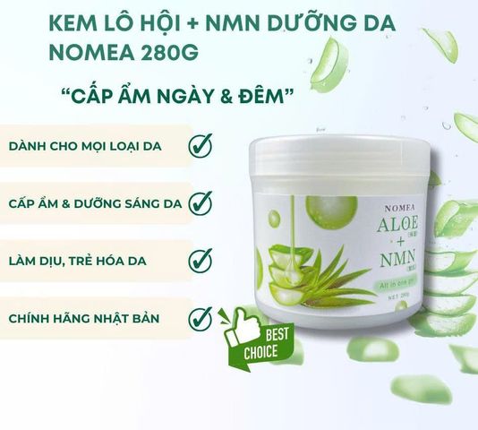 [CHÍNH HÃNG] Kem Dưỡng Da Lô Hội Nomea Aloe Nhật Bản (Hũ 280g)