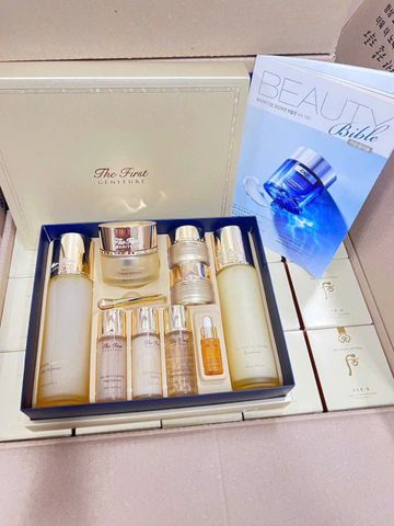 Bộ sản phẩm dưỡng da tái sinh Ohui The First Geniture Special 9 món - Giải pháp phục hồi da trẻ hóa, mịn màng, 
