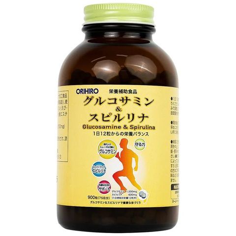 Viên uống tăng tiết dịch khớp giảm thoái hóa khớp Orihiro Glucosamine and Spirulna (900 viên)