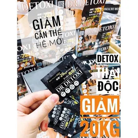 [Chính Hãng] Viên Uống Giảm Cân Thải Độc Dr Detoxi 4D Nhật Bản Hộp 30 Gói - Đốt Mỡ Thừa, Detox Cơ Thể 