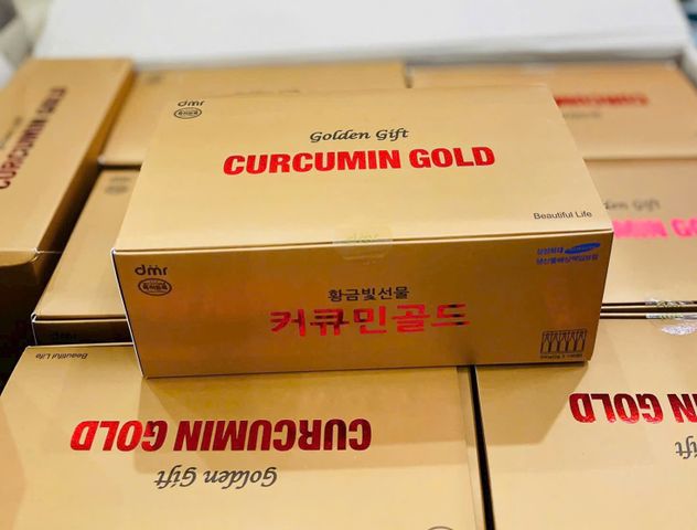 Tinh Chất Nghệ Nano Golden Gift Curcumin Gold Hàn Quốc - Hỗ Trợ Tiêu Hóa, Làm Đẹp Da, 100 Tép X 2 Gram 795773