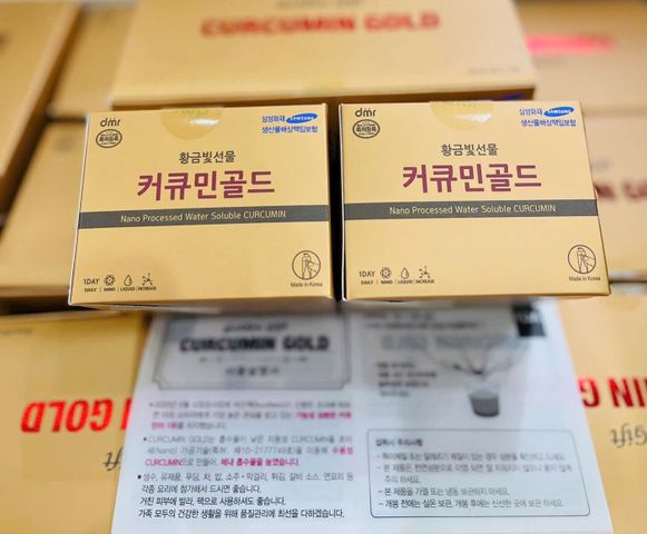 Tinh Chất Nghệ Nano Golden Gift Curcumin Gold Hàn Quốc - Hỗ Trợ Tiêu Hóa, Làm Đẹp Da, 100 Tép X 2 Gram 795773