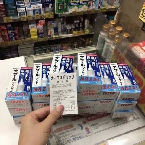 Xịt Mũi Nazal Sato Nhật Bản 30ml - Xịt Viêm Xoang, Giảm Nghẹt Mũi, Sổ Mũi Cấp Tốc