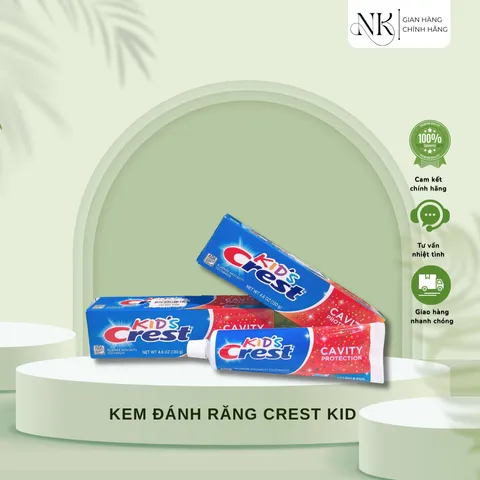 [HÀNG CHÍNH HÃNG MỸ] Kem Đánh Răng Crest Kids Cavity Protection An Toàn Cho Bé 130g