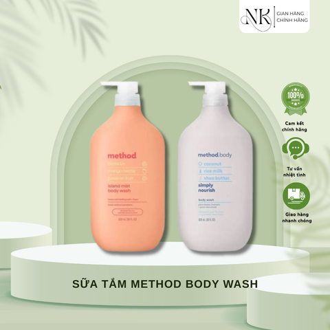 (HÀNG CHÍNH HÃNG MỸ) SỮA TẮM METHOD BODY COCONUT 🥥 828ml