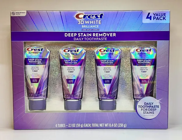(HÀNG CHĨNH HÃNG MỸ) KEM ĐÁNH RĂNG CREST 3D WHITE DAILY TOOTHPASTE (59G/TUÝP)