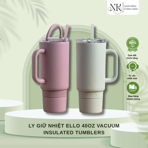 (HÀNG CHÍNH HÃNG MỸ) LY GIỮ NHIỆT ELLO 40OZ VACUUM INSULATED TUMBLERS
