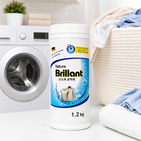 Bột tẩy Oxi Nature Brillant 1.2kg Made in Korea làm sạch quần áo trắng giảm ố vàng