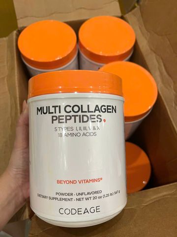 (HÀNG CHÍNH HÃNG MỸ) VIÊN UỐNG COLLAGEN CODEAGE MULTI COLLAGEN PEPTIDES 567G
