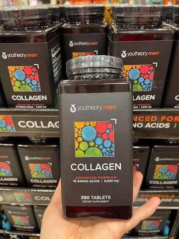 (HÀNG CHÍNH HÃNG MỸ) VIÊN UỐNG  COLLAGEN YOUTHEORY MEN’S 390 viên