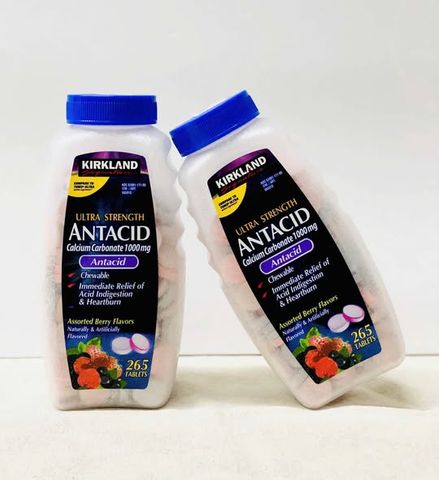 (HÀNG CHÍNH HÃNG MỸ) VIÊN NHAI KIRLAND ANTACID ULTRA STRENGTH  265 viên