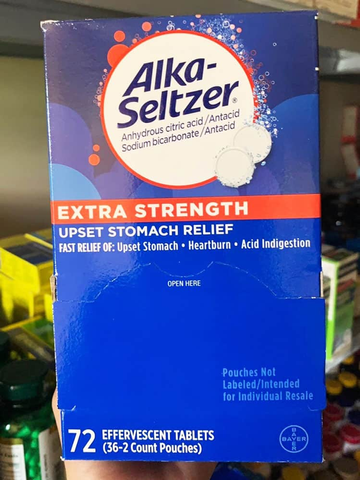  Viên sủi Alka-Seltzer Extra Strength Upset Stomach Relief 72 viên