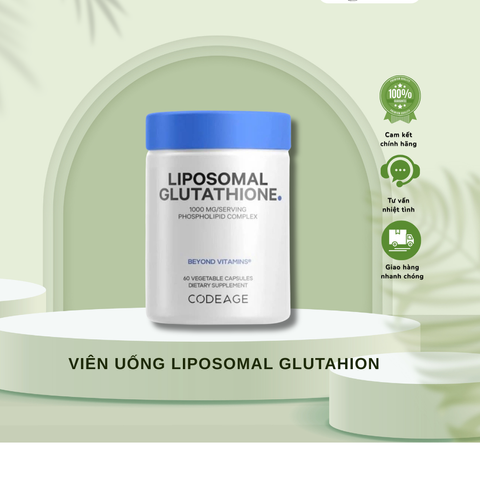 (HÀNG CHÍNH HÃNG MỸ ) VIÊN UỐNG TRẮNG DA  LIPOSOMAL GLUTAHION 1000MG AGE