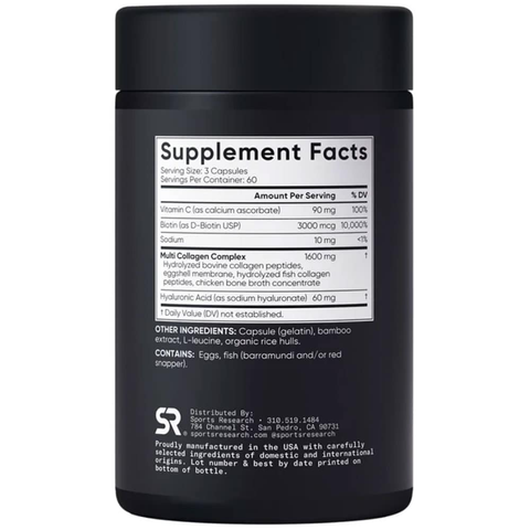 Viên uống bổ sung Multi Collagen Sports Research 180v