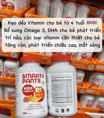 (HÀNG CHÍNH HÃNG MỸ) KẸO DẺO SMARTY PANTS
