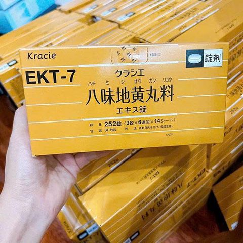 Viên Uống Bổ Thận Kracie Hachimi EKT-7 Nhật Bản (Hộp 252 Viên) - Hỗ Trợ Giảm Tiểu Đêm, Giảm Đau Lưng Mỏi Gối