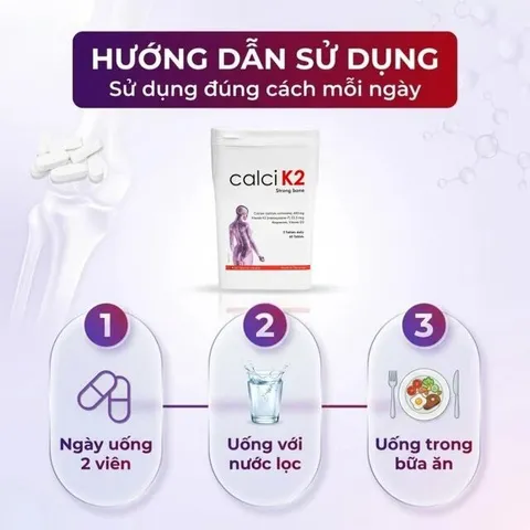Viên uống hỗ trợ phòng chống loãng xương, bổ sung canxi giúp xương chắc khỏe Calci K2 Dao Nordic Health (60 viên)