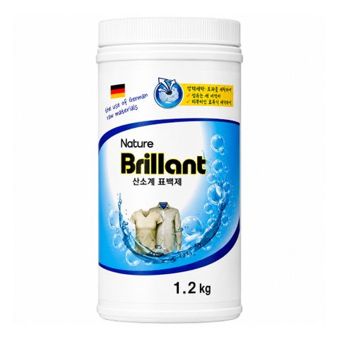 Bột tẩy Oxi Nature Brillant 1.2kg Made in Korea làm sạch quần áo trắng giảm ố vàng