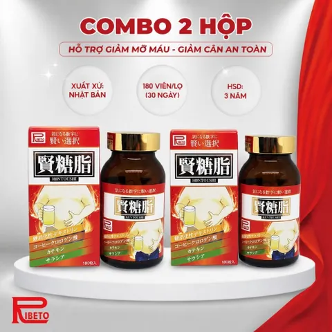 Combo 2 Hộp Kentoushi 180 Viên Nhật Bản – Hỗ Trợ Giảm Cân, Giảm Mỡ Máu