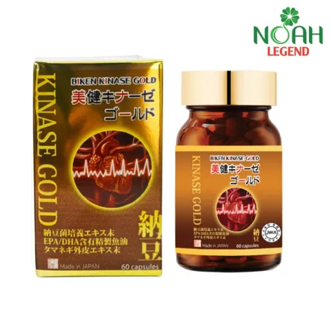 BIKEN KINASE GOLD Chính Hãng Nhật Bản – Nattokinase 6000FU Hỗ Trợ Lưu Thông Máu, Giảm Nguy Cơ Xơ Vữa Mạch Máu