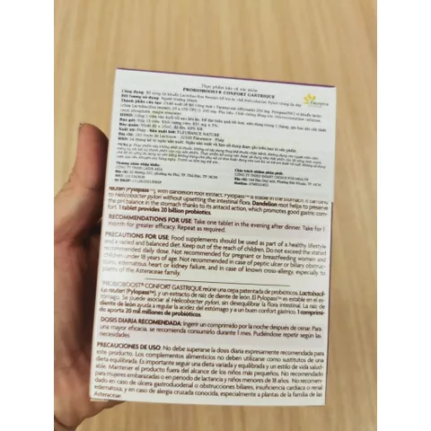 Probioboost Confort Gastrique Fleurance Nature 15 Viên Nhập Khẩu Pháp - Hỗ Trợ Khuẩn HP, Hỗ Trợ Trào Ngược Dạ Dày ⭐