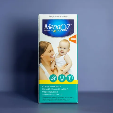 MENAQ7 K2 45mcg Midu MenaQ7 Hỗ Trợ Bổ Sung Canxi K2 D3 Cho Bé Phát Triển Chiều Cao