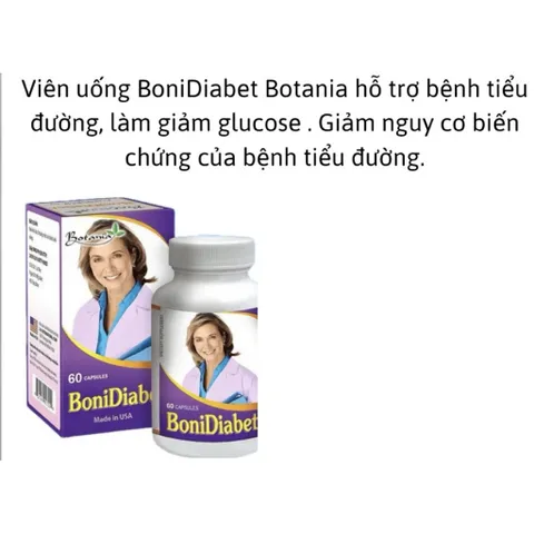 bonidiabet + (boni diabet, diabet+, Hạ và ổn định đường huyết, Hạ mỡ máu: giảm cholesterol, lipid máu, Bổ sung vi chất