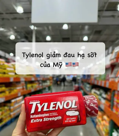 (HÀNG CHÍNH HÃNG MỸ) VIÊN UỐNG HỖ TRỢ GIẢM ĐAU TYLENOL 325 VIÊN