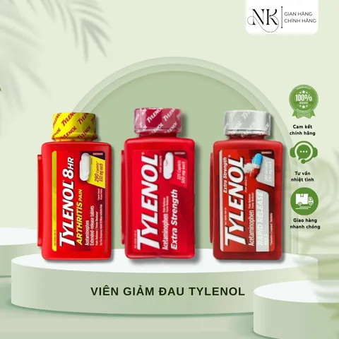 (HÀNG CHÍNH HÃNG MỸ) VIÊN UỐNG HỖ TRỢ GIẢM ĐAU TYLENOL 325 VIÊN