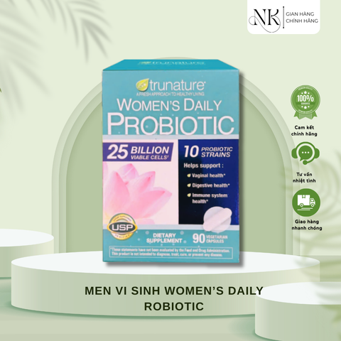 (HÀNG CHÍNH HÃNG MỸ) MEN VI SINH CHO PHỤ NỮ  WOMEN’S DAILY ROBIOTIC