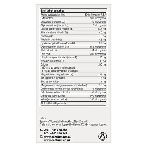 Centrum For Men - Bổ sung đa vitamin và khoáng chất đáp ứng nhu cầu dinh dưỡng thể hiện bản lĩnh của nam giới