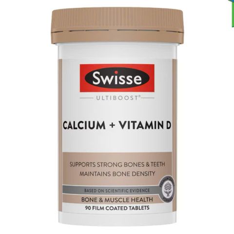 (có tem) Canxi Citrate Hữu Cơ Swisse Calcium + Vitamin D 90 Viên Chính Hãng Bổ Sung Canxi, Vitamin D Hỗ Trợ Xương Răng Chắc Khỏe
