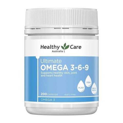 Healthy Care Ultimate Omega 3-6-9 Bổ sung axit cho cơ thể hỗ trợ sức khỏe tim mạch tốt cho não 200 viên