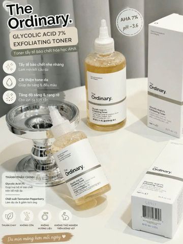 The Ordinary Glycolic Acid 7% Toner tẩy da chết sáng da 100ml ⚡ Giá rẻ bất ngờ!