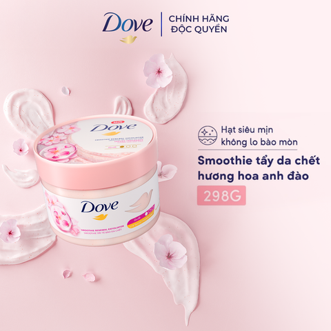 Tẩy Tế Bào Chết Body Dove Hương Hoa Anh Đào Chăm Da Sáng Mịn 280g [hàng nhập khẩu]