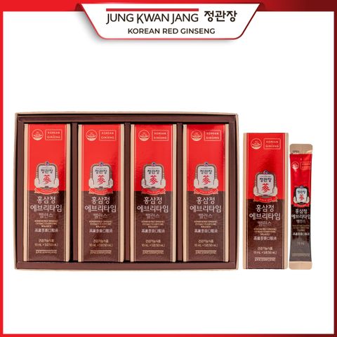 Tinh Chất Hồng Sâm Pha Sẵn KGC Jung Kwan Jang Everytime Balance 20 Gói, 30 Gói - Bồi Bổ Sức Khỏe, Tăng Cường Miễn Dịch, Dễ Dàng Mang Theo Khi Du Lịch