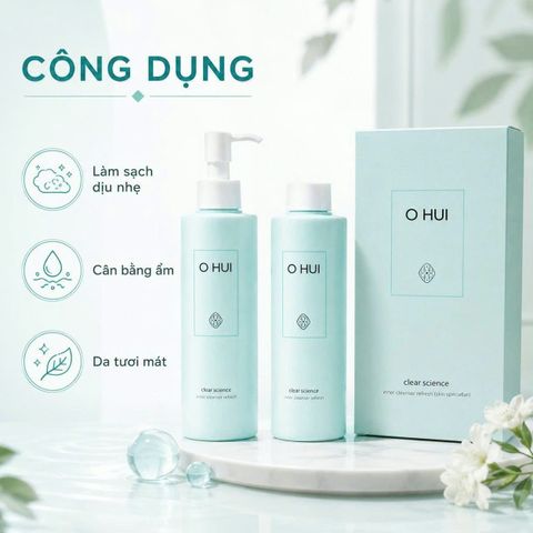 Set 2 chai dung dịch vệ sinh Ohui xanh 200ml làm sạch dịu nhẹ, cân bằng pH 🏷️Giá tốt nhất!