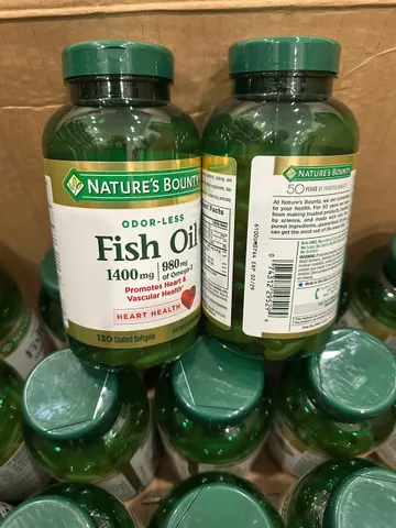 (HÀNG CHÍNH HÃNG MỸ) VIÊN DẦU CÁ NATURE'S BOUNTY OMEGA3 1400MG 130 viên