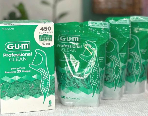 Tăm Chỉ Nha Khoa GUM Cao Cấp 300 cây làm sạch kẽ răng, ngừa sâu răng hiệu quả 🏷️ Rẻ vô địch!