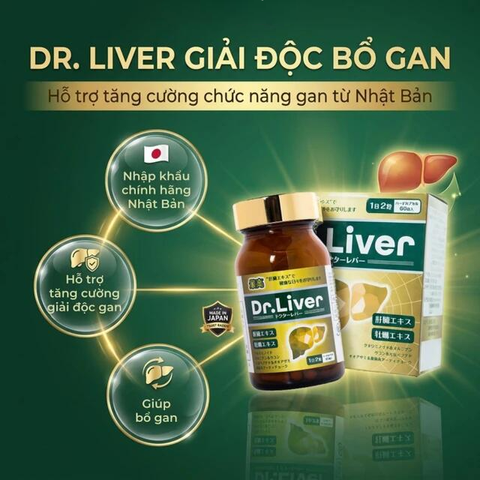 Viên uống bổ gan tăng cường giải độc gan Dr. Liver Jpanwell (60 viên)
